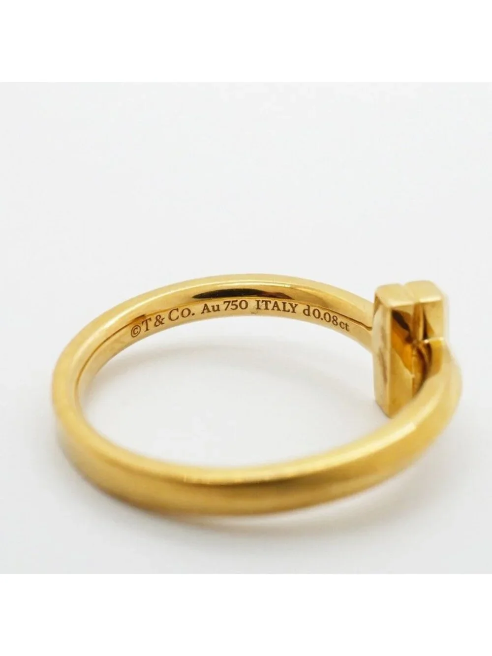 Tiffany & Co Ring T One 18k Yellow Gold Diamond